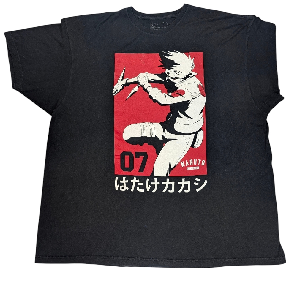 Naruto Shippuden Collection 2007 Black T-Shirt. 3XL